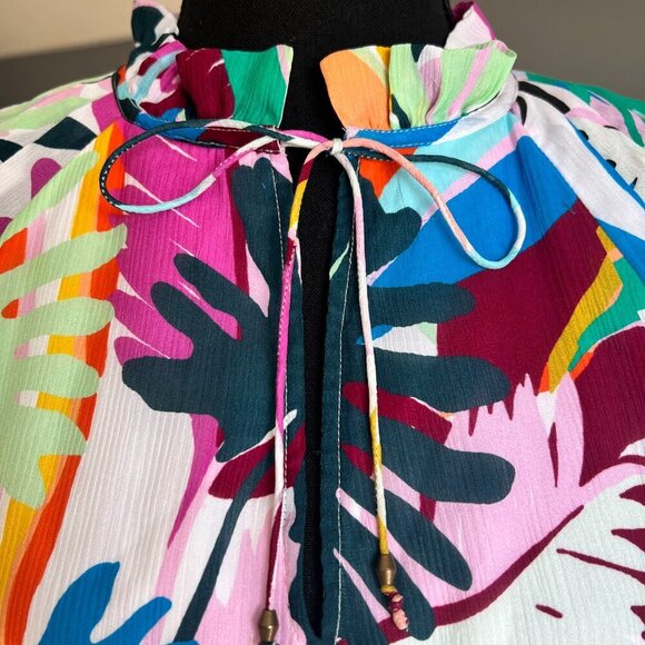 Marie Oliver 100% Silk Frida Flutter Sleeve Dress – Size Medium - Picture 2 of 11